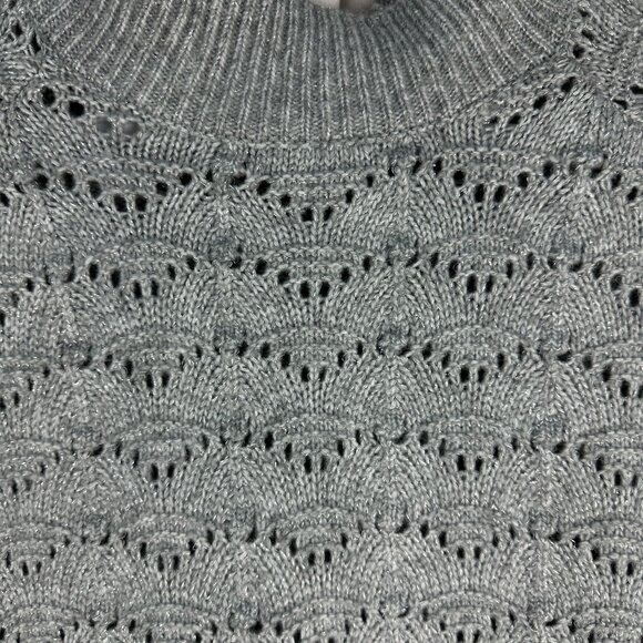 Time And Tru XL Grey Knit Sweater With Recycled Polyester & Polyester Blend - Picture 2 of 6